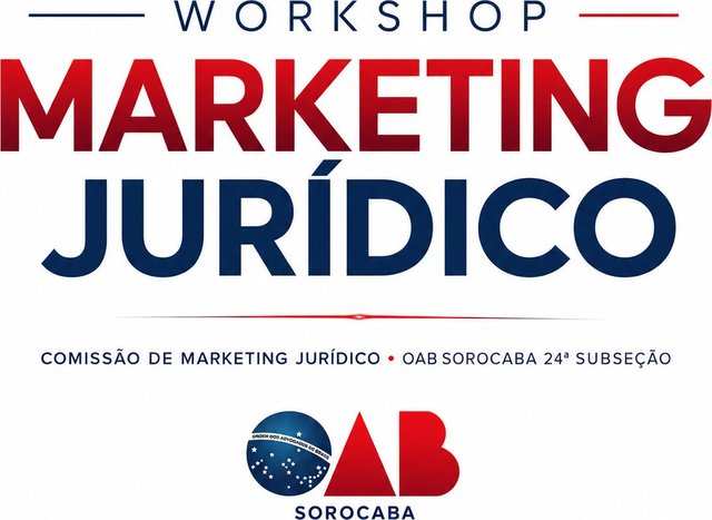 Logo do Workshop de Marketing Jurídico — OAB Sorocaba